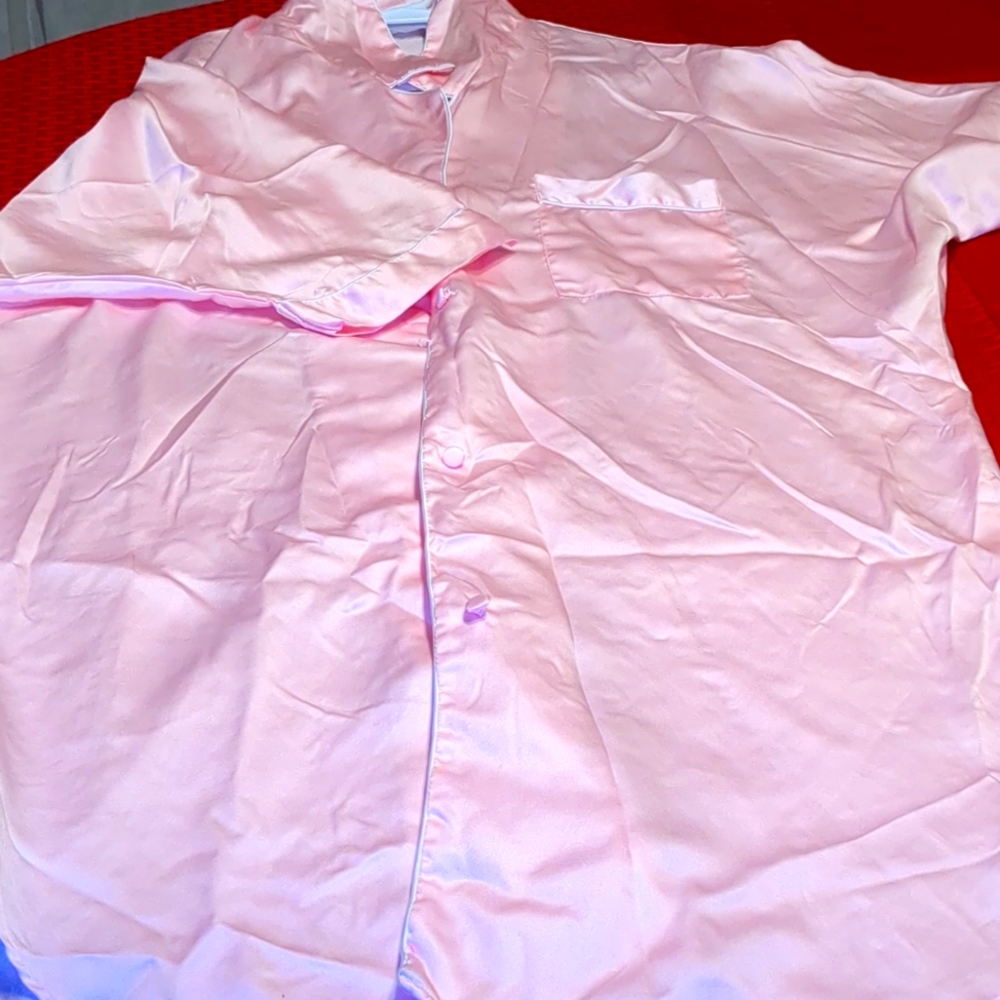 Heiress silk button down nightgown.